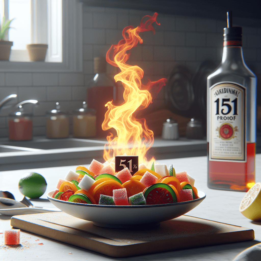 Flaming Zombie Garnish