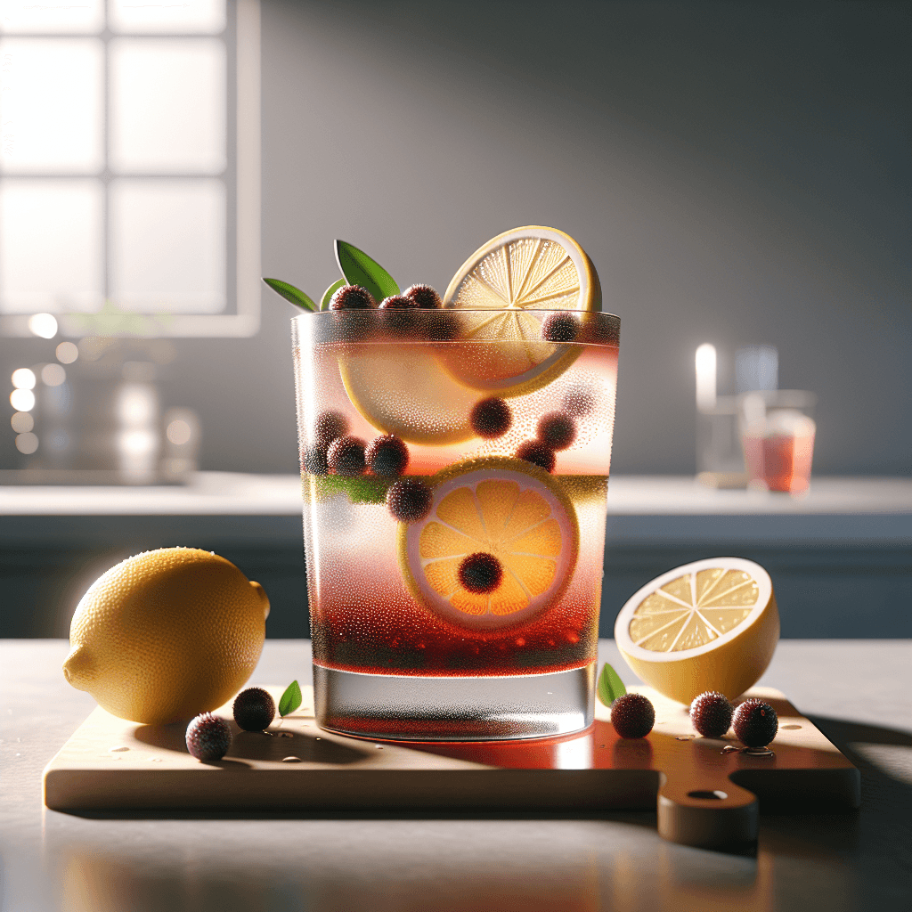 Layered Sloe Gin Fizz